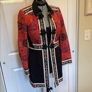 Elevenses Multicolor Embroidered Trench Coat (8)
